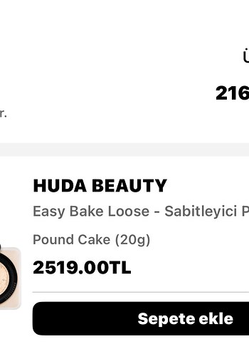 Huda Beauty Easy Bake Pudra 20g - Görsel 2