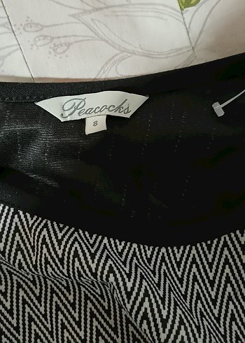 Gri Midi Triko Elbise, Kısa Kollu, Pilili - Görsel 3