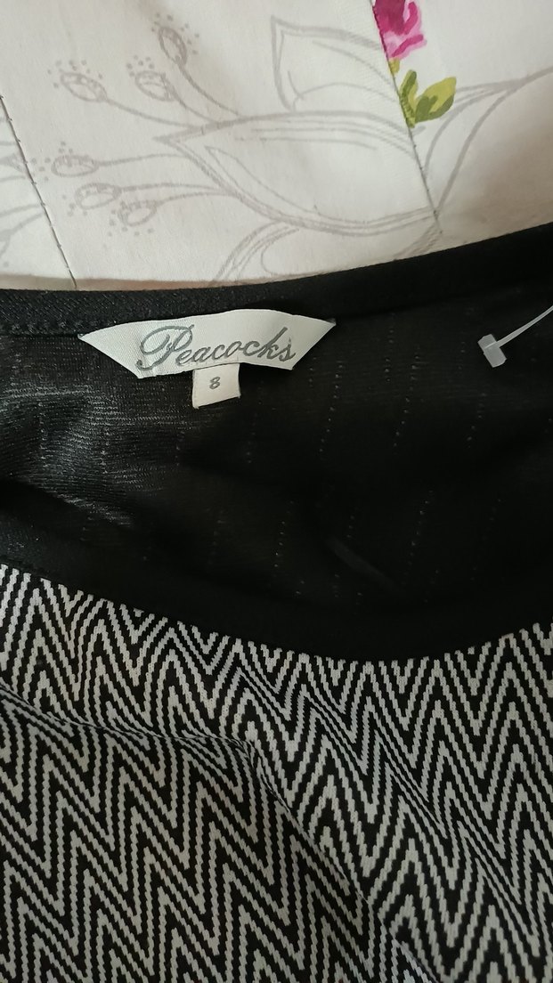 Gri Midi Triko Elbise, Kısa Kollu, Pilili - Görsel 3