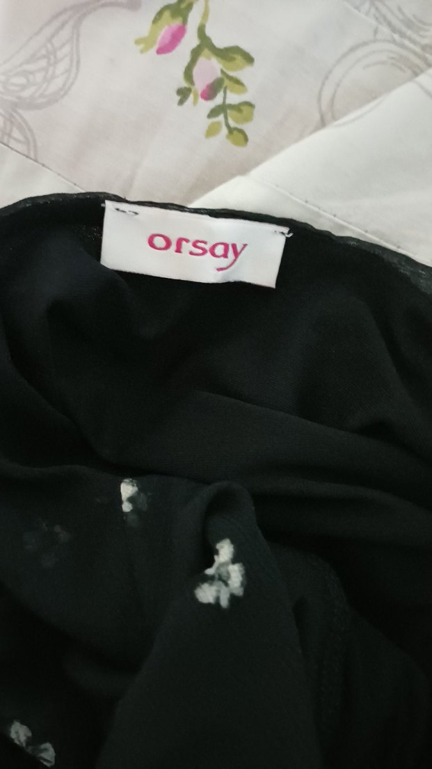 Desenli Siyah Midi Kadın Elbise - Görsel 3