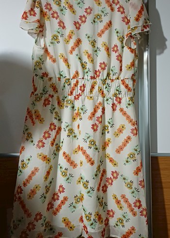 Çiçek Desenli Bohem Midi Elbise - Görsel 2