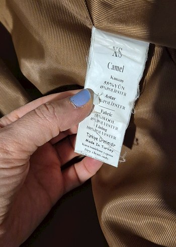 Kahve Midi Kadın Yün Kaban - Görsel 4