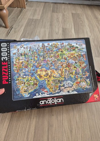 Anatolian 3000 Parça Dünya Haritası Puzzle