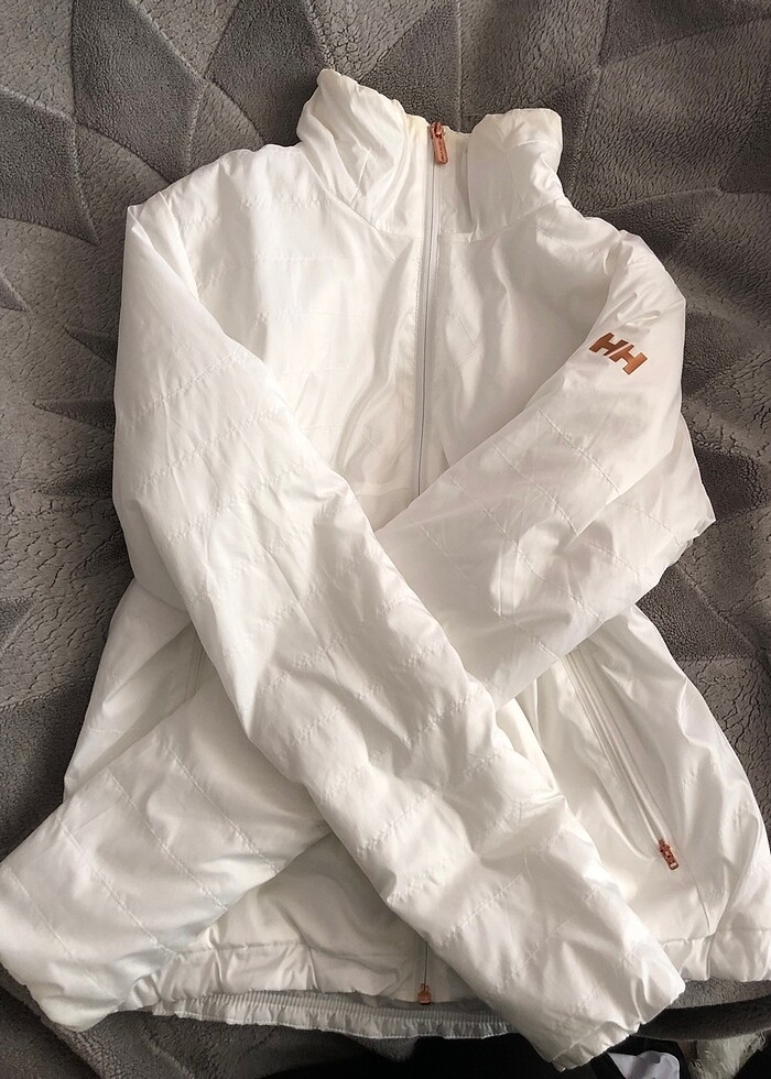 Orjinal Helly Hansen Mont beyaz - Görsel 4