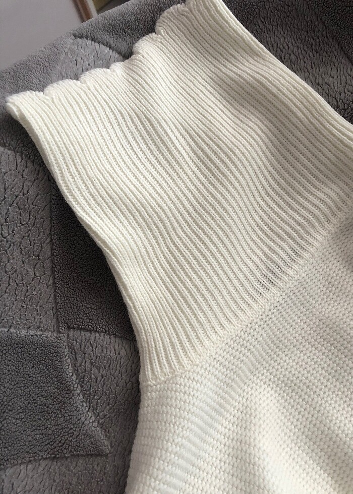 Boğazlı tasarım Kazak - Görsel 3