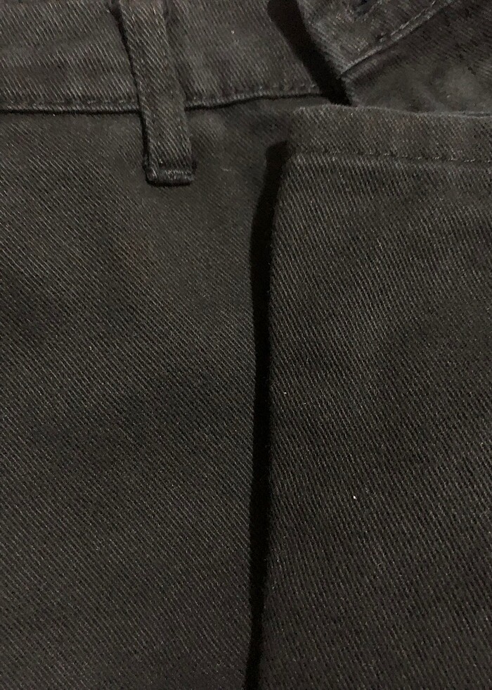 Siyah kargo pantolon - Görsel 4