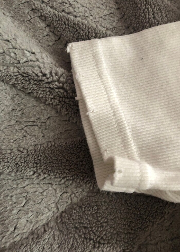 Zara eskitmeli beyaz crop - Görsel 3