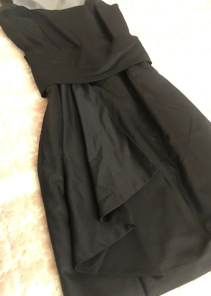 Mezuniyet özel gün elbisesi siyah - Görsel 5