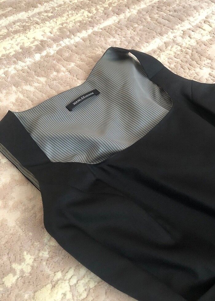 Mezuniyet özel gün elbisesi siyah - Görsel 4