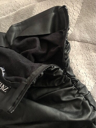 Zara Deri straplez Üst - Görsel 3