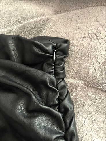 Zara Deri straplez Üst - Görsel 4