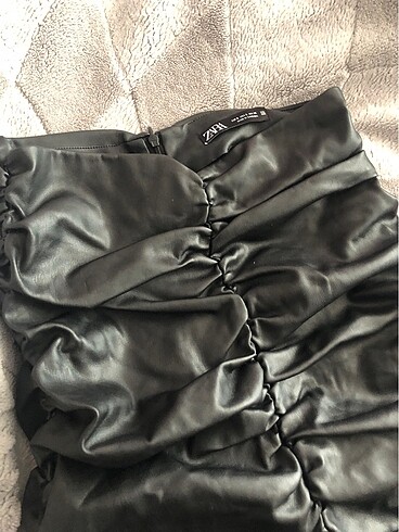 Zara Deri straplez Üst - Görsel 5