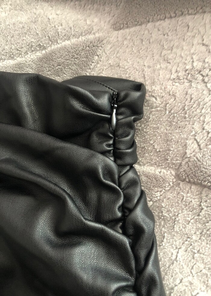 Zara Deri straplez Üst - Görsel 4