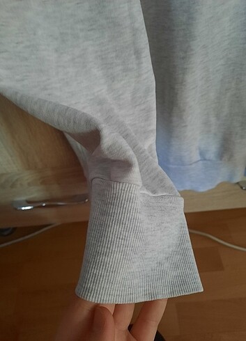 m Beden h&m sweatshirt elbise (tunik) gri