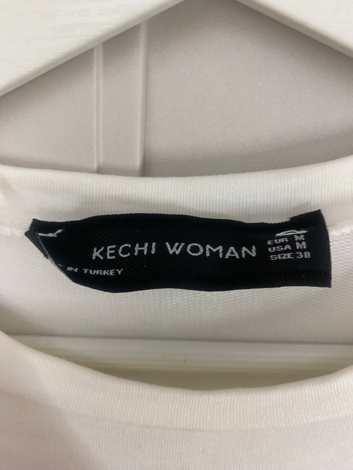 Kadın Beyaz Uzun Kollu Basic Sweatshirt - Görsel 2