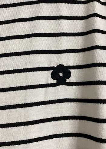 Uzun Kollu Çizgili Kadın Tişört - Görsel 3