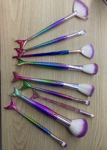Renkli Makyaj Fırça Seti - Görsel 3