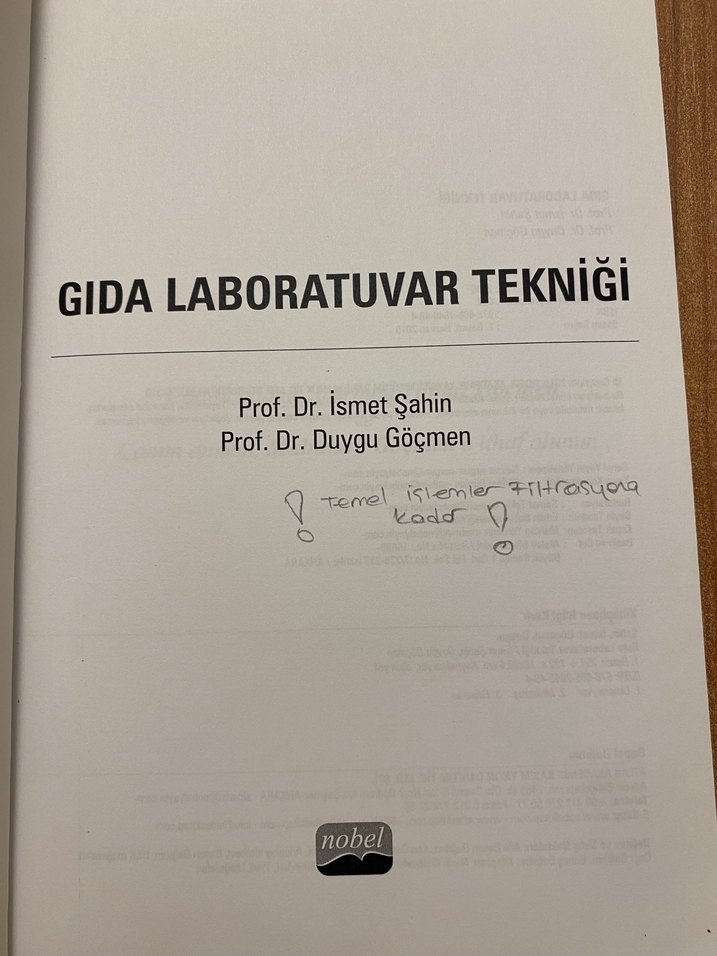 Gıda Laboratuvar Tekniği Kitabı - Görsel 2