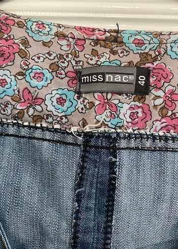 Düğmeli Kolsuz Mavi Denim Yelek - Görsel 2