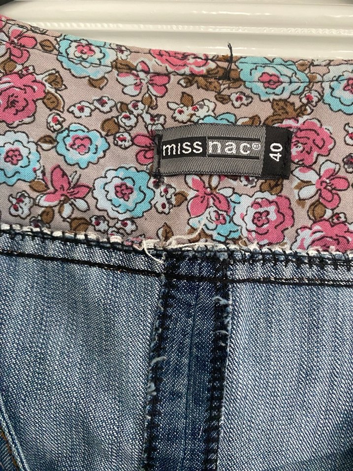 Düğmeli Kolsuz Mavi Denim Yelek - Görsel 2