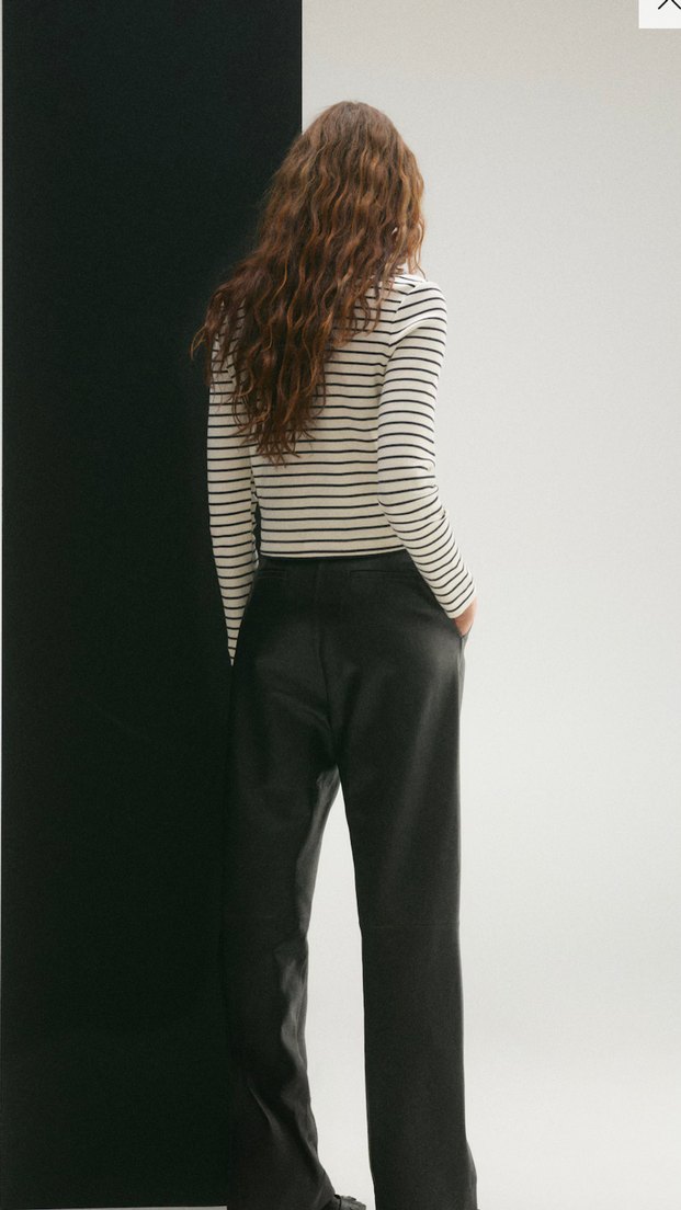 Mango Düğmeli Çizgili Örgü Hırka - Görsel 4