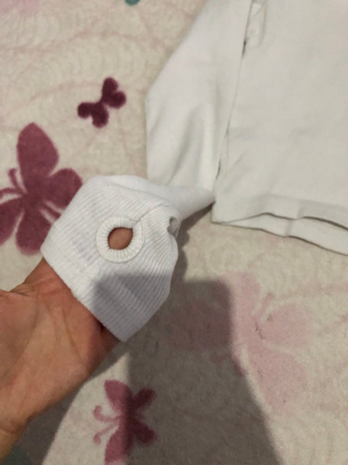 Trendyol Beyaz Balıkçı Yaka Uzun Kollu Parmak Detayl Kadın Kazak - Görsel 2