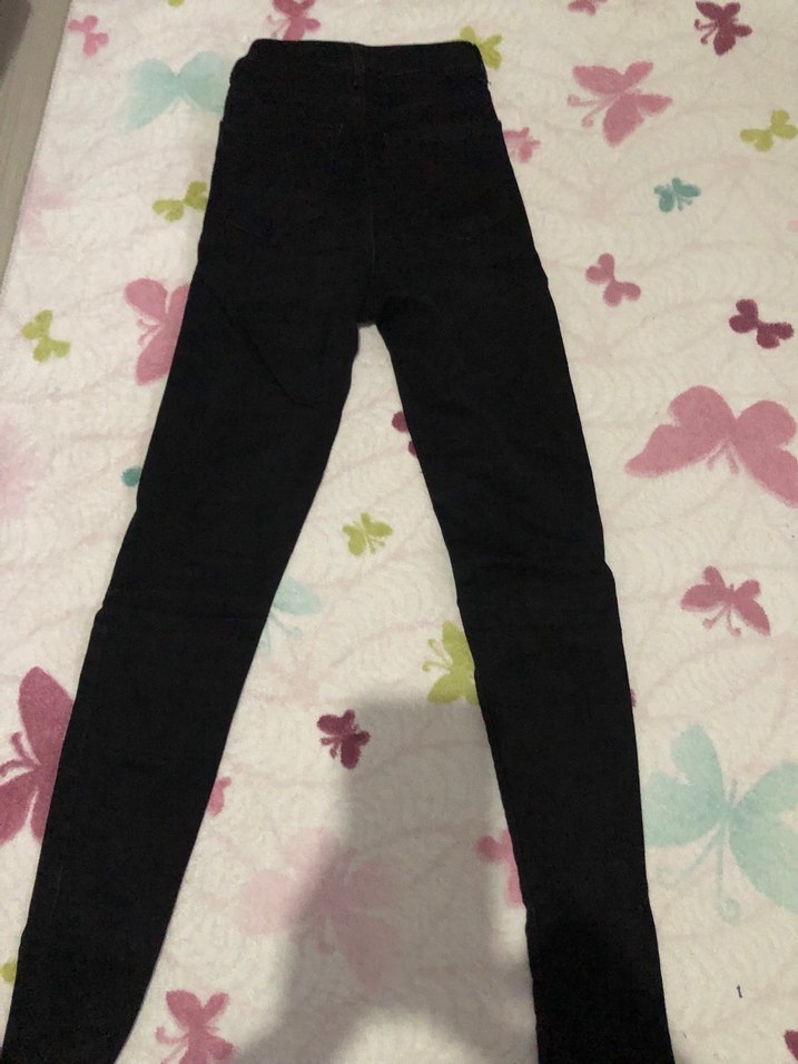 Defacto Siyah Dar Kesim Kot Pantolon - Görsel 2