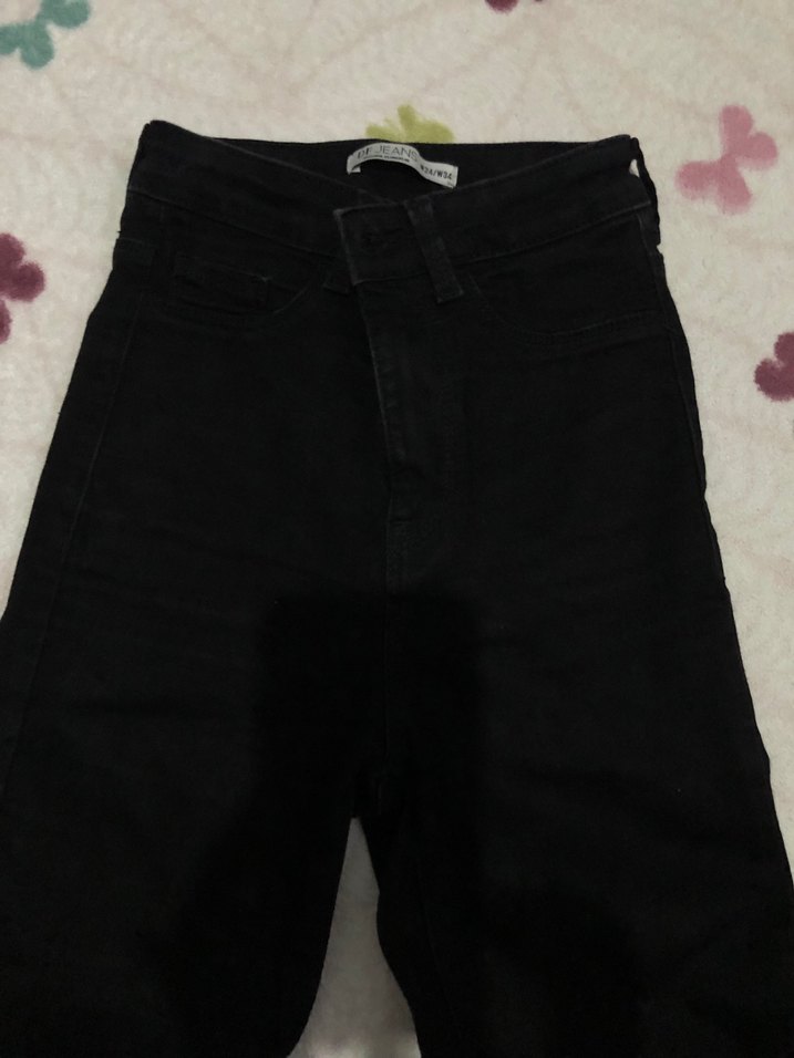 Defacto Siyah Dar Kesim Kot Pantolon - Görsel 3