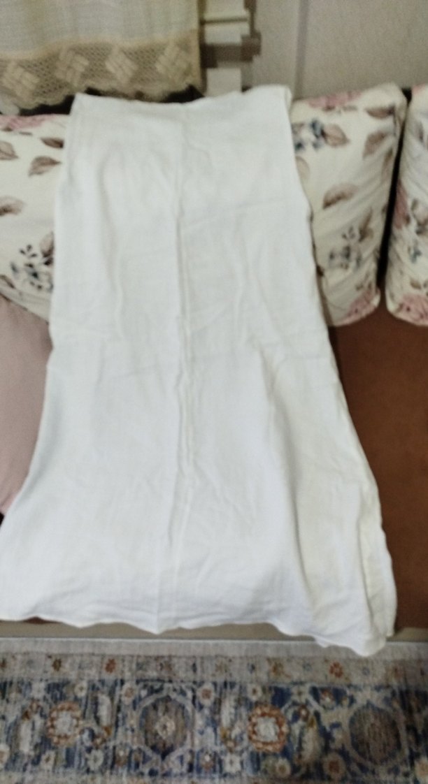 Beyaz müslin elbise - Görsel 4