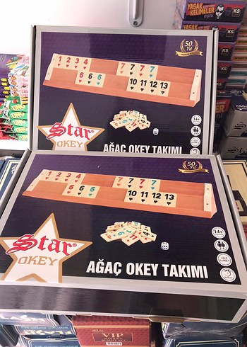 Star Okey Takımı Ahşap Okey Seti