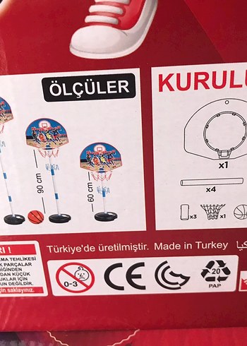 Ayaklı Renkli Basketbol Seti - Görsel 3