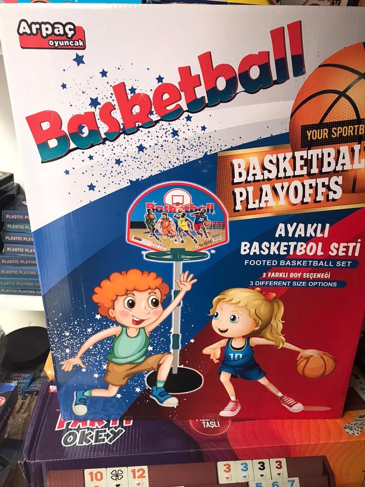 Ayaklı Renkli Basketbol Seti - Görsel 2