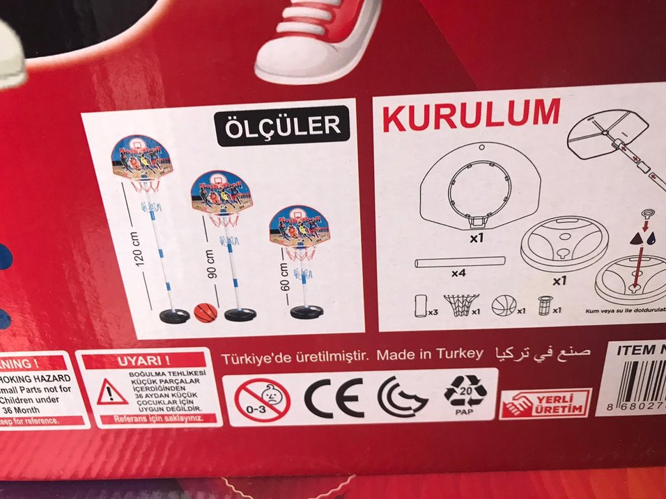 Ayaklı Renkli Basketbol Seti - Görsel 3