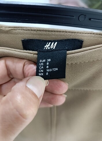 38 Beden kahverengi Renk Mini etek