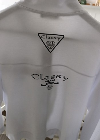 Beyaz erkek Fermuarlı Eşofman Takımı - Görsel 4