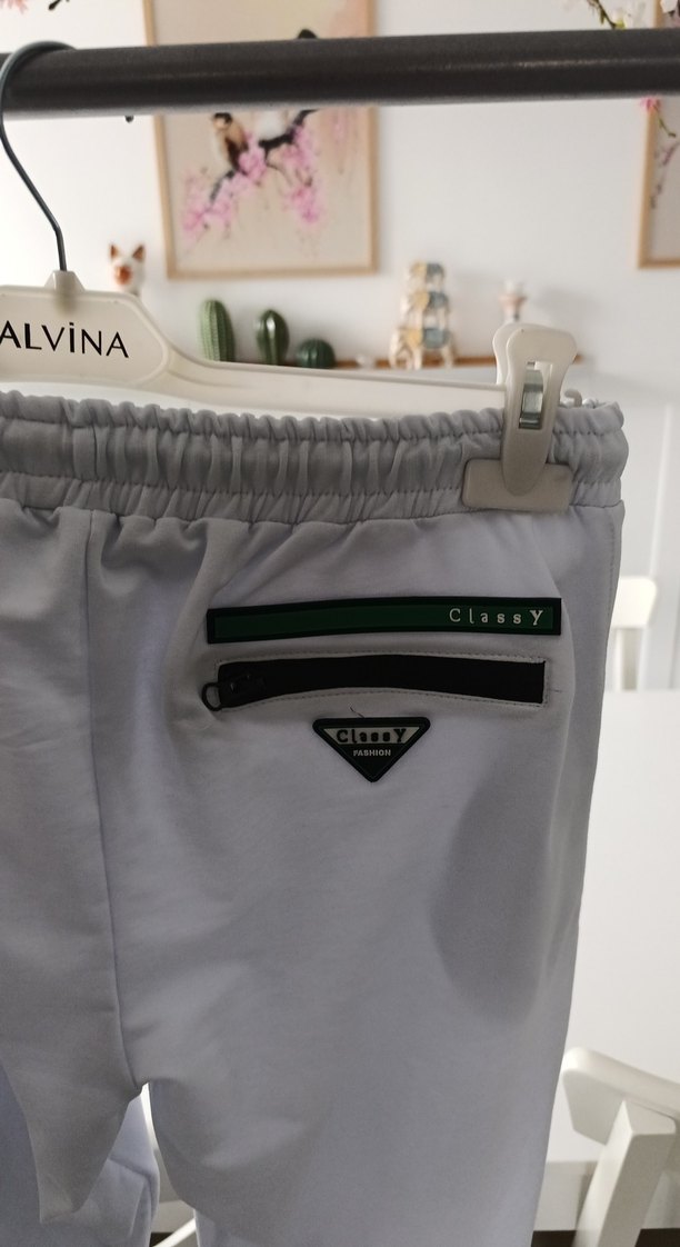 Beyaz erkek Fermuarlı Eşofman Takımı - Görsel 5