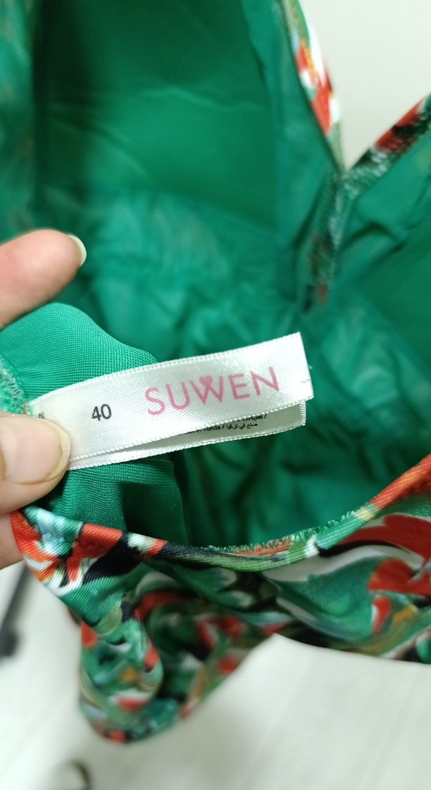 Drapeli Uzun Bantlı Kadın Mayo - Görsel 4