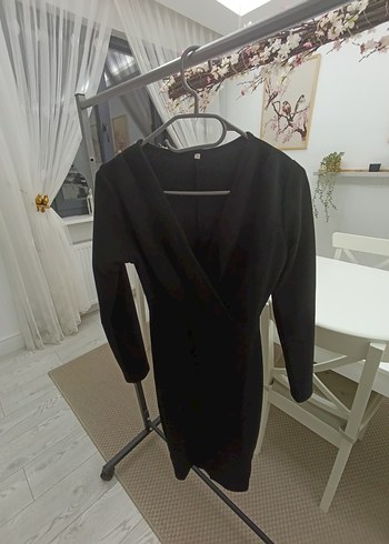 Siyah Midi Elbise - Görsel 5