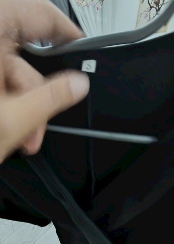 Siyah Midi Elbise - Görsel 6