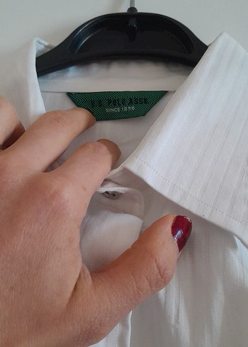 Düğmeli Beyaz gömlek u.s polo - Görsel 4