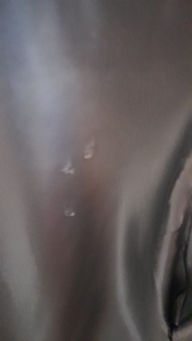 Dantelli Yaka Siyah Deri Midi/ mini  Elbise - Görsel 5