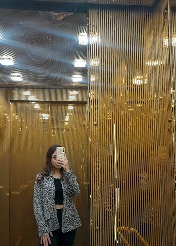 Leopar Desenli Kadın Blazer Ceket - Görsel 2