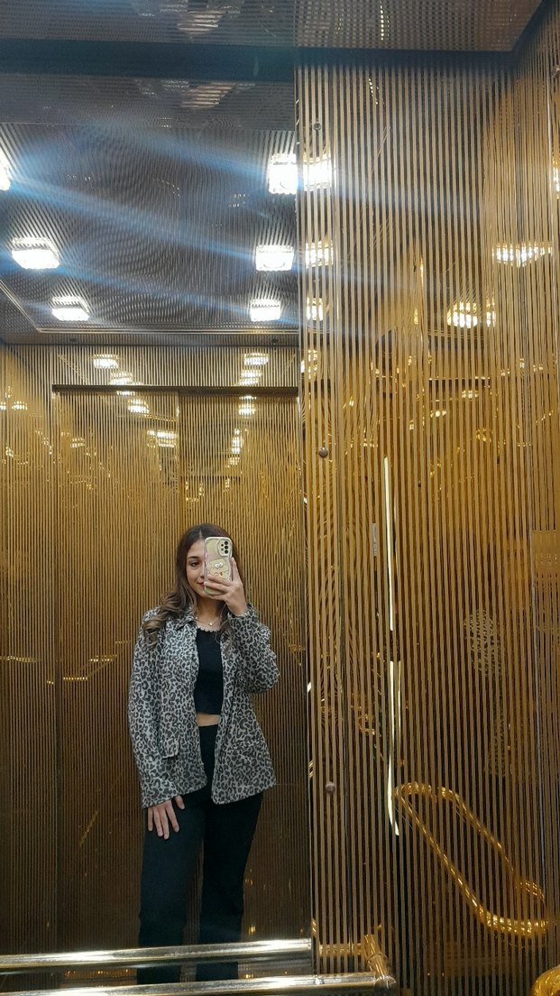 Leopar Desenli Kadın Blazer Ceket - Görsel 3