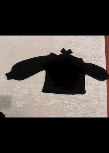 zara çapraz yaka omuz detaylı kazak - Görsel 5