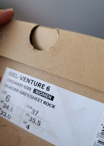 Asics Gri Beyaz Spor Ayakkabı - Görsel 6