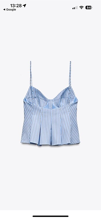 Zara Zara pilili poplin top