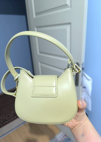 Levidor Bej Baskılı Deri Kadın El Çantası - Görsel 4