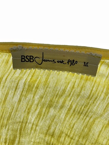m Beden sarı Renk BSB Bluz %70 İndirimli.