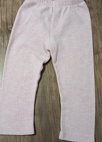 Kız Çocuk Pileli Pembe Tayt - Görsel 2