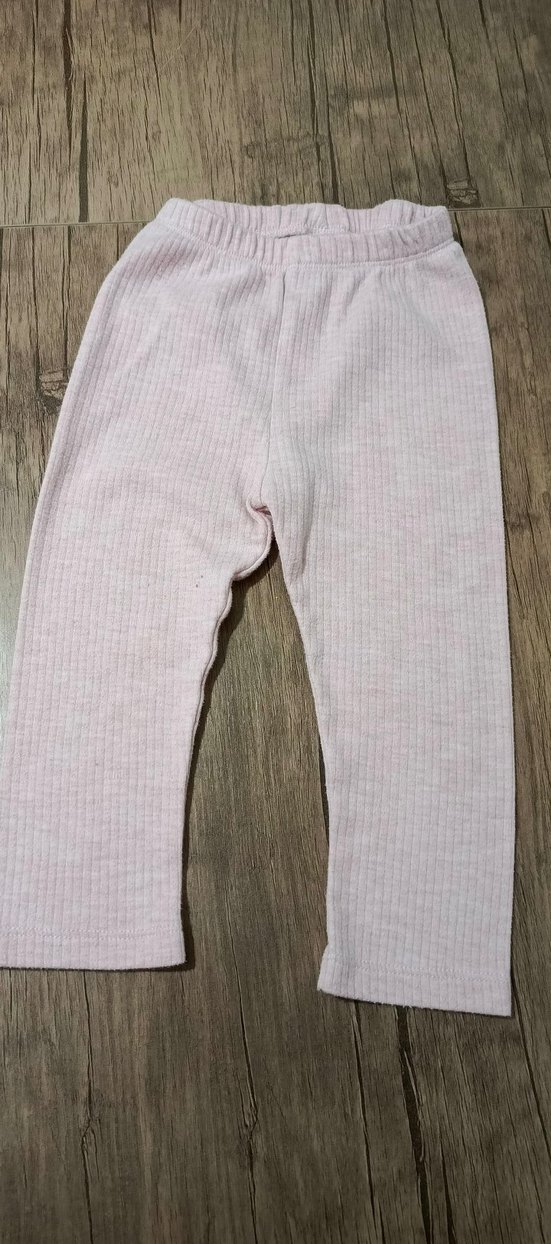 Kız Çocuk Pileli Pembe Tayt - Görsel 2